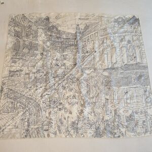 Hermes Le Grand Prix Du Faubourg Scarf 90, White With Grey